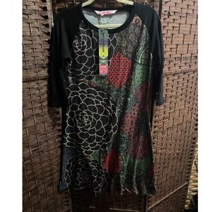 Smash Barcelona Women's Sweater Dress Large 3/4 sleeve NEW